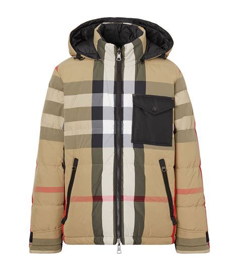 burberry puffer jacket cream|Burberry reversible puffer jacket.